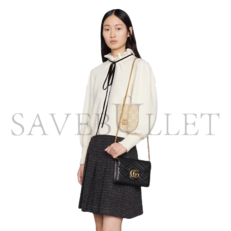 GUCCI GG MARMONT WALLET ON CHAIN ‎‎474575 (20*13*6cm)